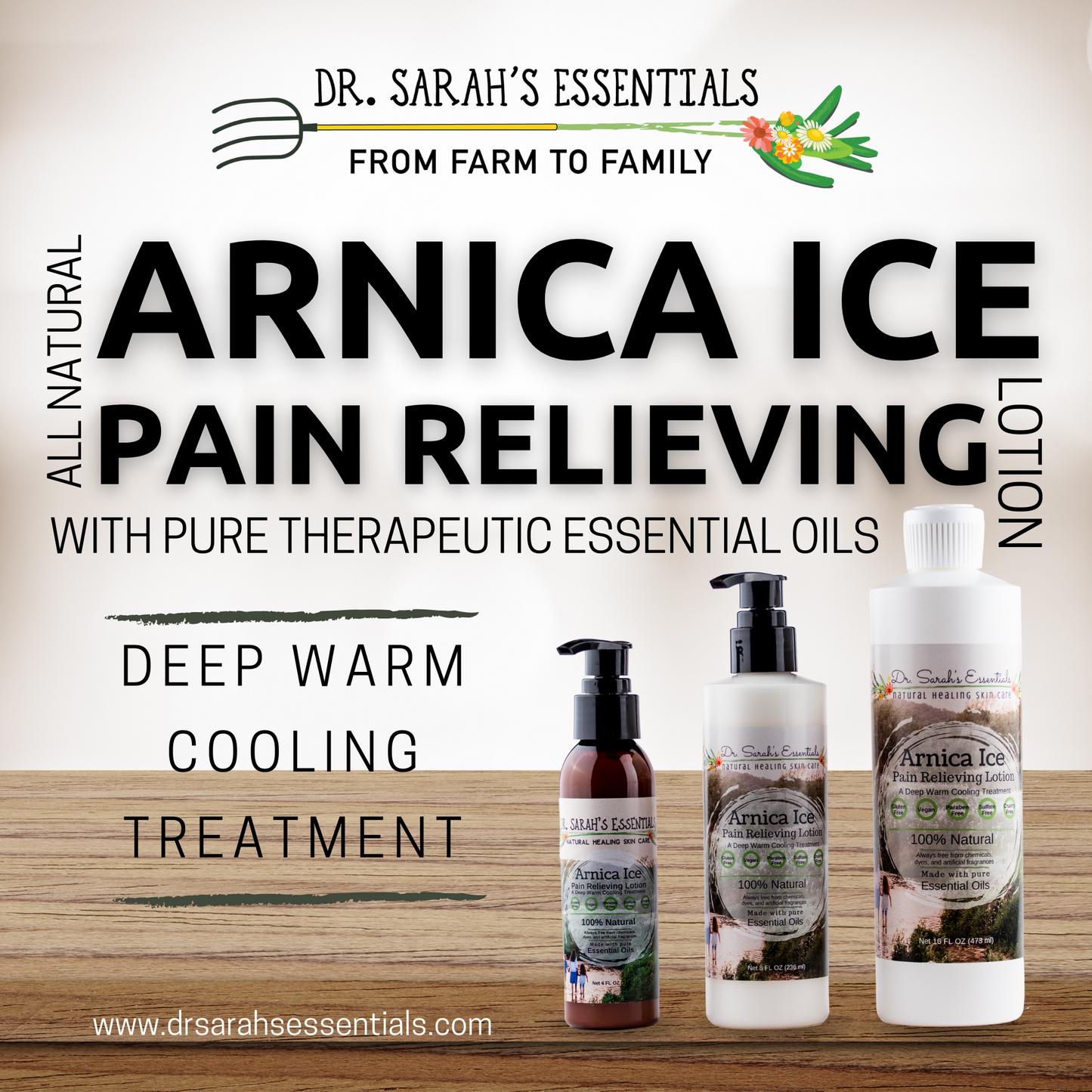 Arnica Ice Lotion (Deep Warm Cooling Treatment)
