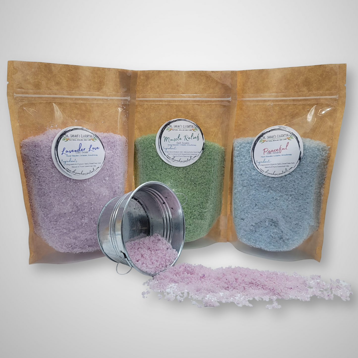 Dr. Sarah's Essentials | Natural Muscle Relaxation & Aromatherapy Salt Soak