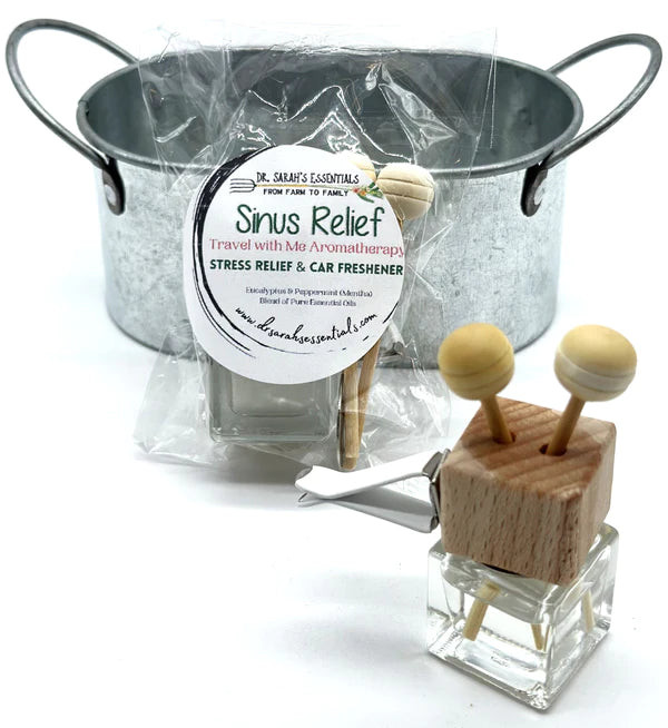 Dr. Sarah's Essentials | Natural Stress Relief Car Aromatherapy Diffuser