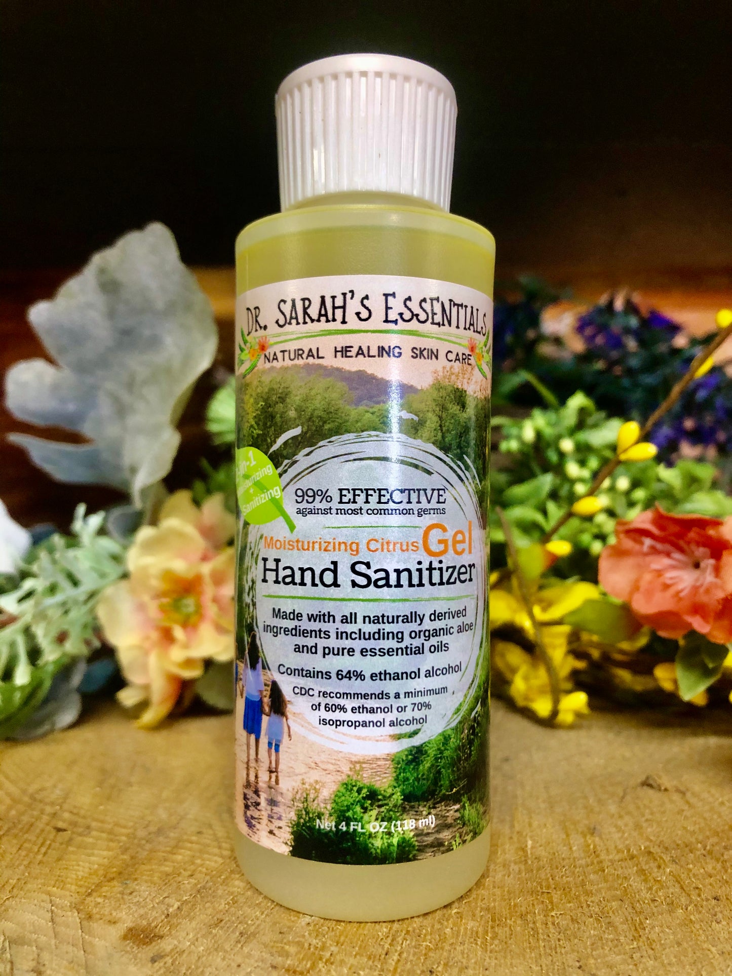 Dr. Sarah's Essentials | All-Natural Essential Oil Hand Sanitizer Gel