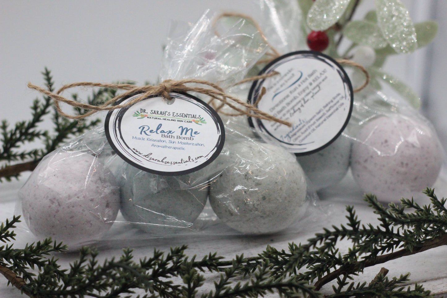 Dr. Sarah's Essentials | Natural Muscle Relaxation & Aromatherapy Bath Bombs