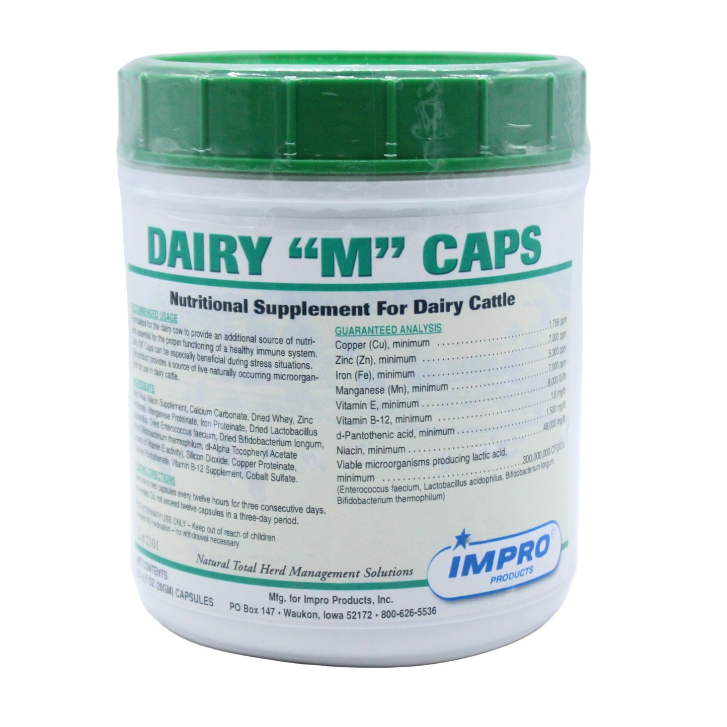 Dairy ‘M’ Caps