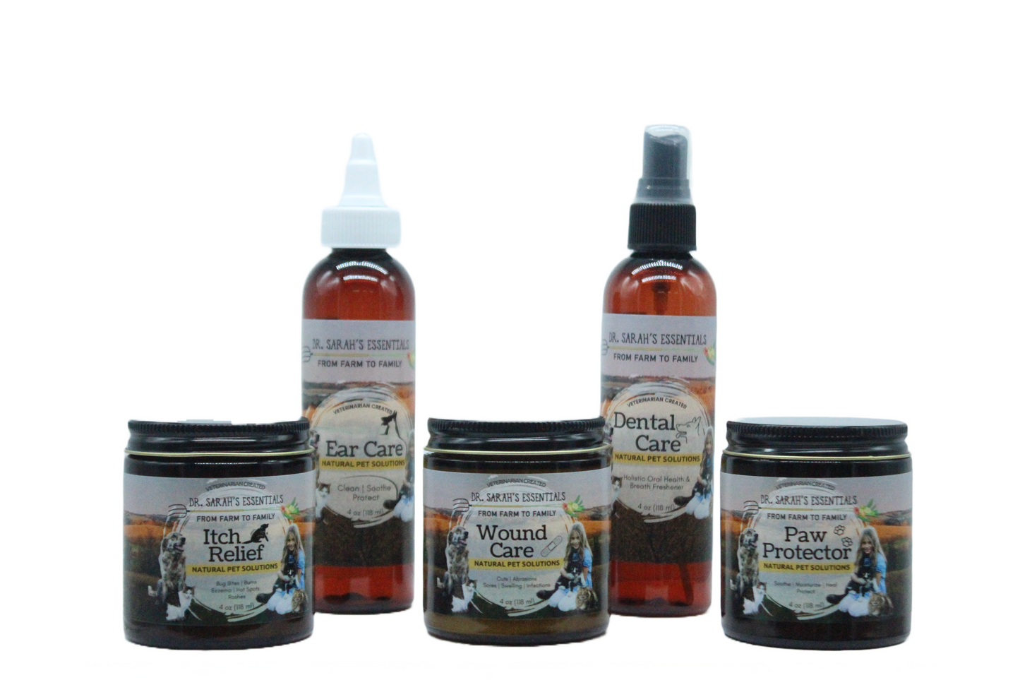 Dr. Sarah's Essentials | Healing and Weather Pet Care Line