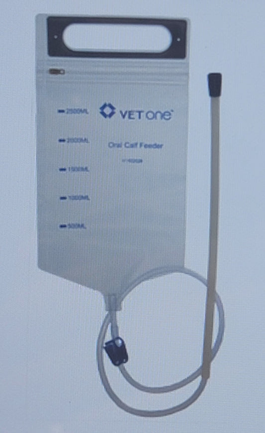 Oral Calf Feeder or Uterus infusing tube with 17" Probe, 2.5 Liter