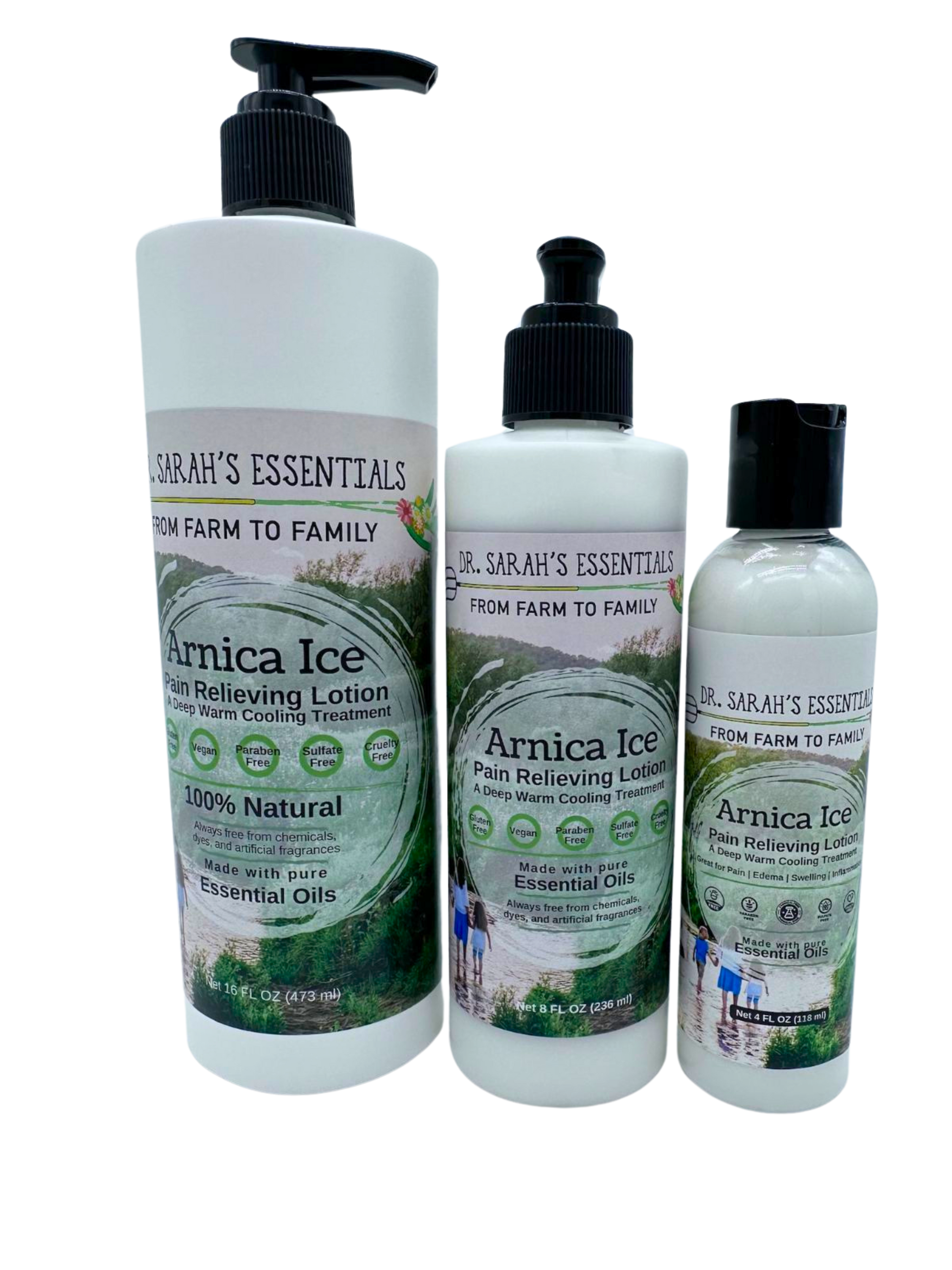 Arnica Ice 100% Natural Pain Relieving Lotion