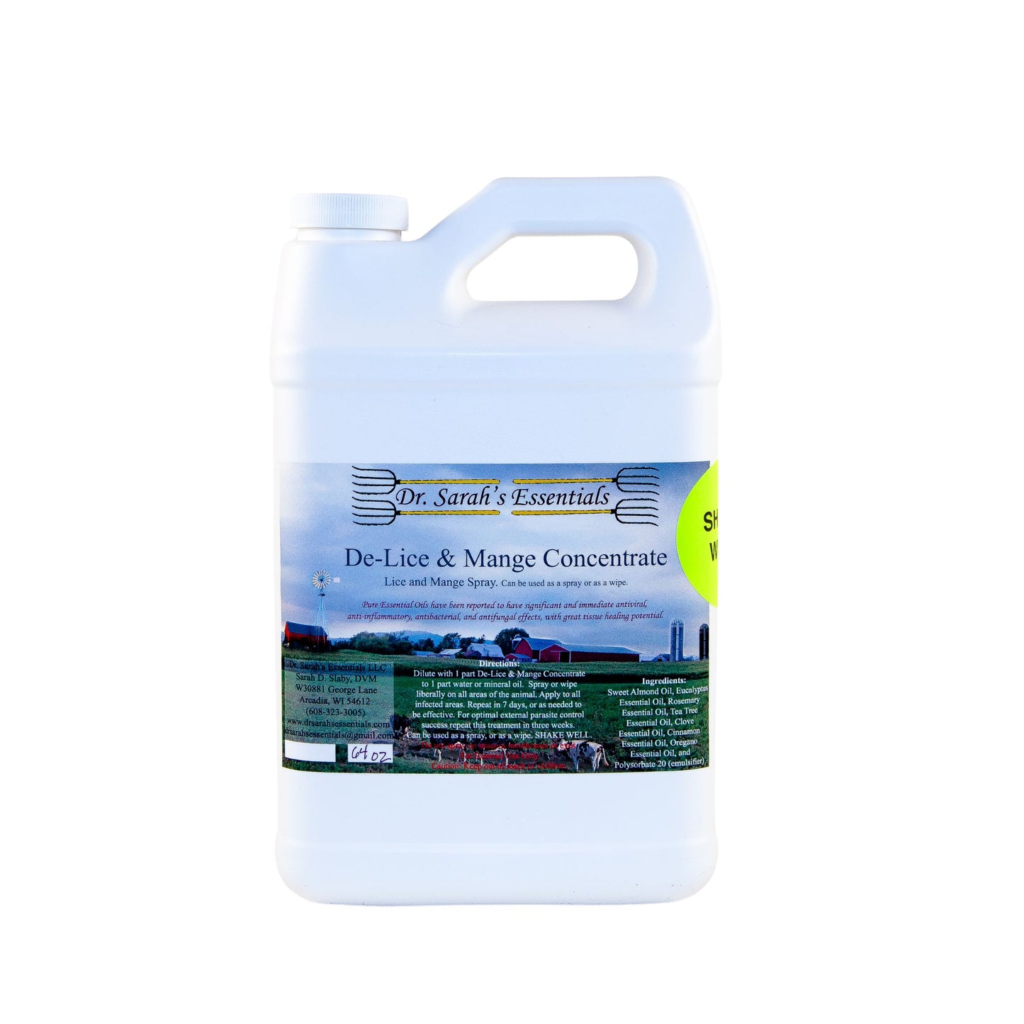 De-Lice & Mange Concentrate | Effective Against Lice, Mange, Ringworm & Fungal Diseases