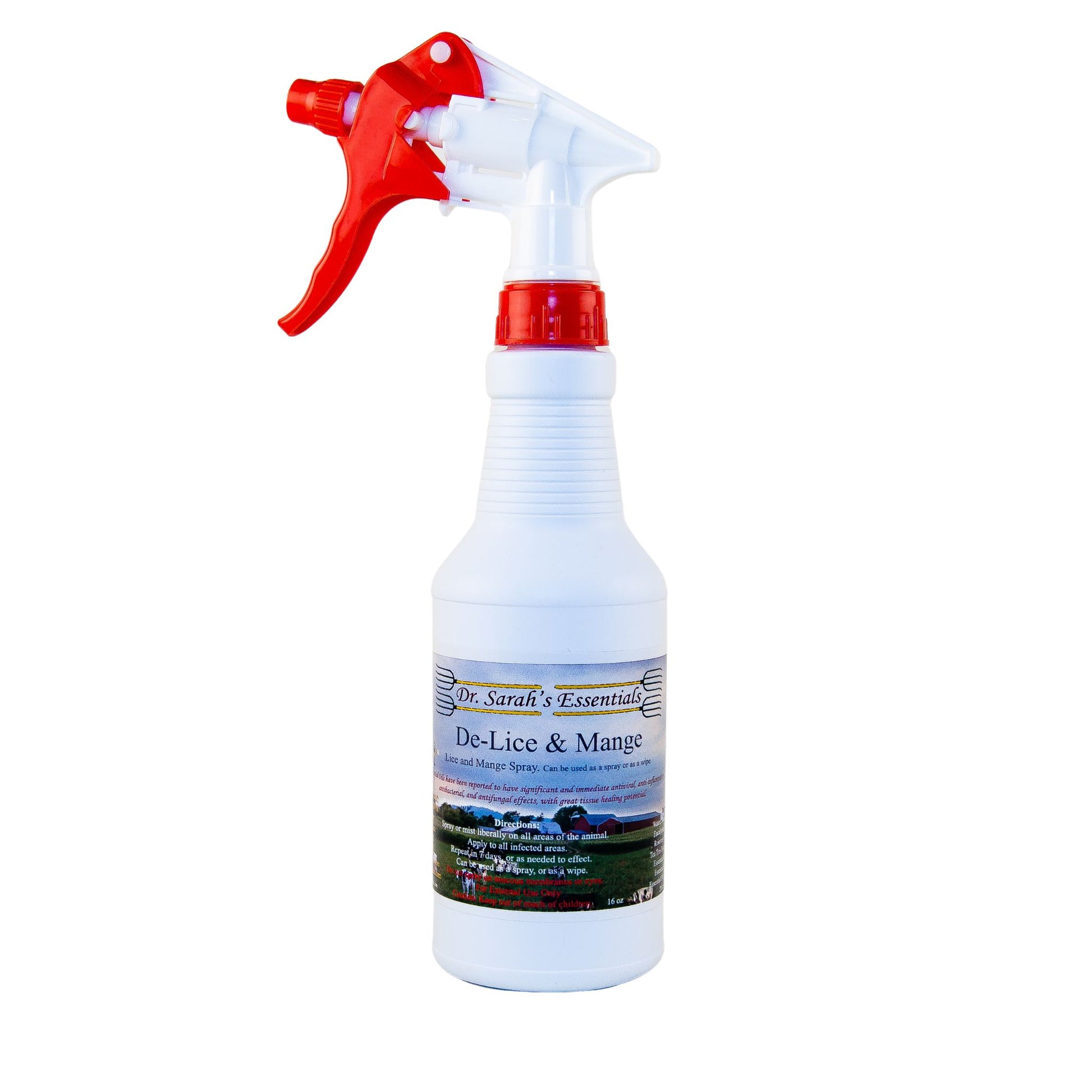 Dr. Sarah's Essentials | All-Natural Essential Oil De-Lice & Mange Spray