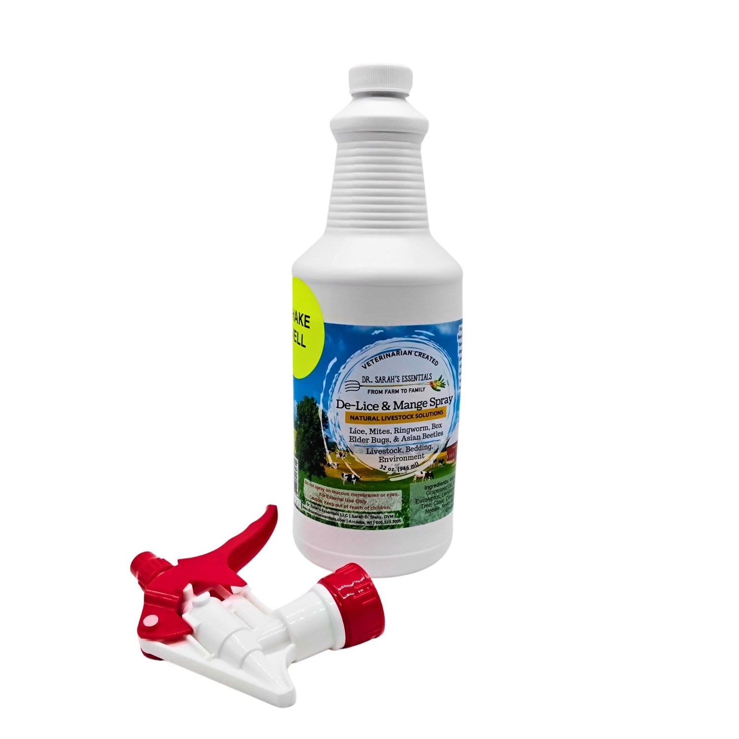 Dr. Sarah's Essentials | All-Natural Essential Oil De-Lice & Mange Spray