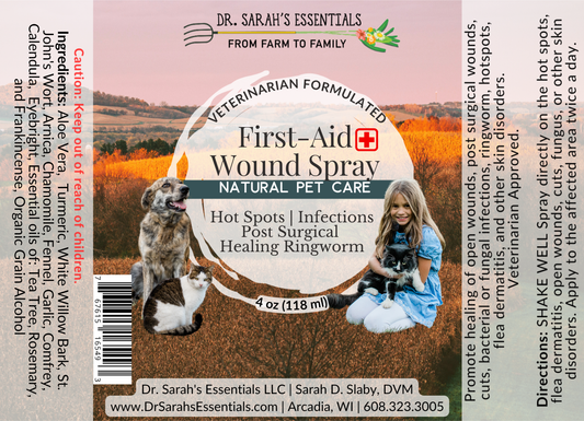 First-Aid Wound Spray | Natural Pet Wound & Skin Care
