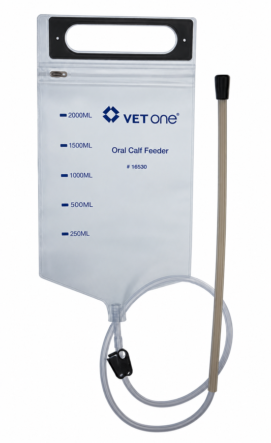 Oral Calf Feeder or Uterus infusing tube with 17" Probe, 2.5 Liter
