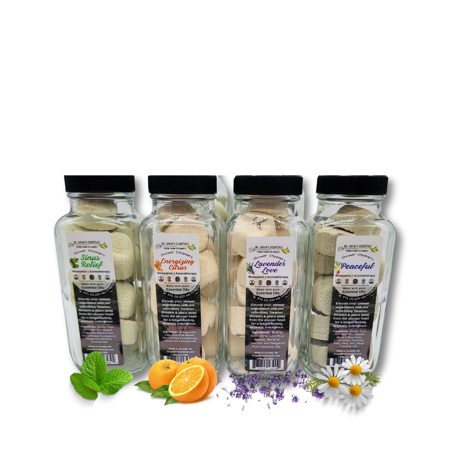 Dr. Sarah's Essentials | Natural Essential Oil Shower Steamers