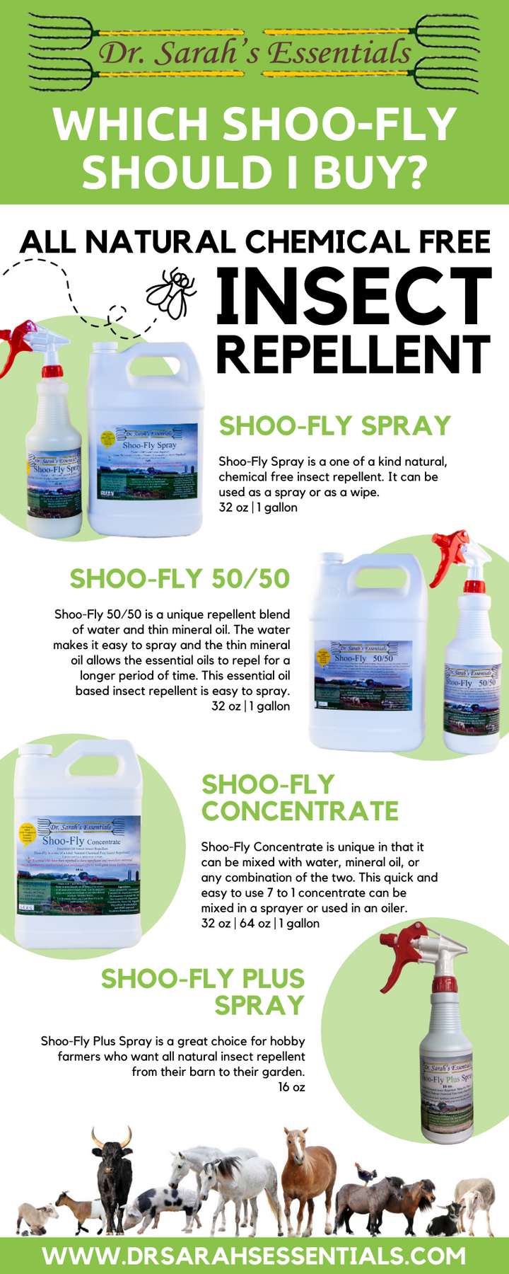 Shoo Insects Flying Natural Products and Solutions for People, Pets & Livestock – Dr. Sarah ...